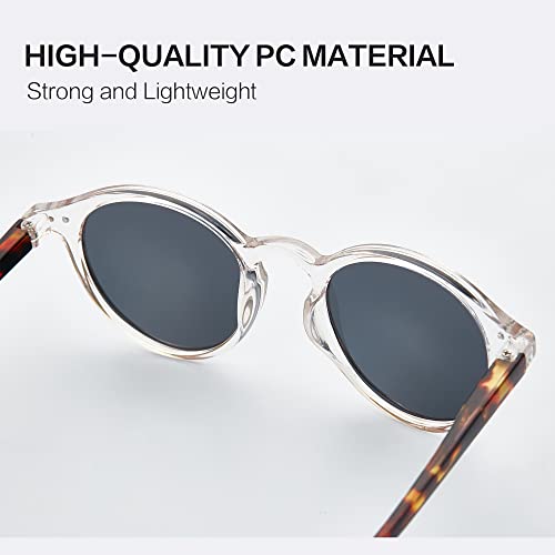 Image of ZENOTTIC Polarized Round Sunglasses, Stylish Sunglasses for Men and Women Retro Classic, Multi-Style Selection