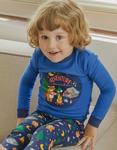 Image of VAENAIT BABY 12Months-12Years Toddler Kids Junior Boys Car Train Fireman Snug fit Sleepwear Pjs Set