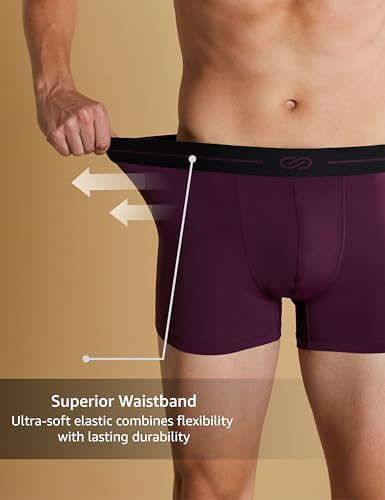 Image of Symbol Premium Men's Microfiber Blend Ultra-Soft Stretch Trunks | Underwear (Available in Combo Packs)