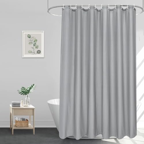 Consejos para Comprar Cortinas de baño de tela los 5 más buscados. 43 Límite-MX Cortina De Baño Tela,180 * 180cm Cortina De Ducha con 12 Ganchos,Cortinas de Regadera Antimoho Impermeable y Antibacteriano,Ojales De Metal,Duradero,Adecuado para El...