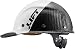 LIFT Safety DAX Fifty 50 Carbon Fiber Cap Style Hardhat ANSI Compliant 6 Point Upgraded Suspension Triple Reinforced Crown, Class C (White - Carbon Fiber)