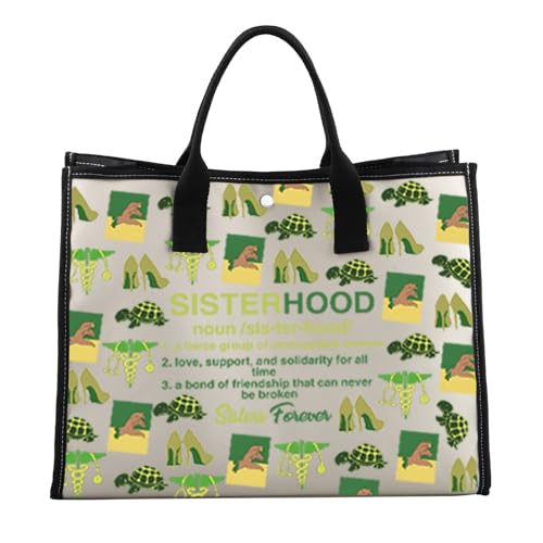 VAMSII Chi Eta Nursing Sorority belongings Gift Nurses Green and Yellow Crossbody Bag Sorority gift