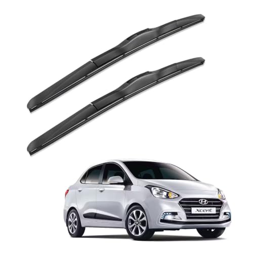 Image of Oshotto Frameless (O.E.M Type) Wiper Blades Compatible with Hyundai Xcent (22 inch / 16 inch)