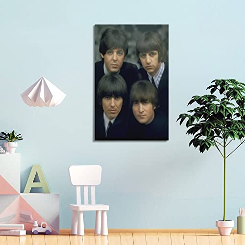 SHUPSY The Beatles – Poster décoratif sur toile – Impression moderne pour chambre à coucher – 40 x 60 cm - Les Beatles, Paul McCartney, John Lennon, RIngo Starr, George Harrison SHUPSY The Beatles - Poster décoratif sur toile - Impression moderne pour chambre à coucher - 40 x 60 cm – Image 5