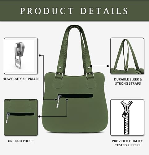 Image of addixon Versatile Handbag: Ladies Hand Bag with 3 Compartments and Double Handle Design