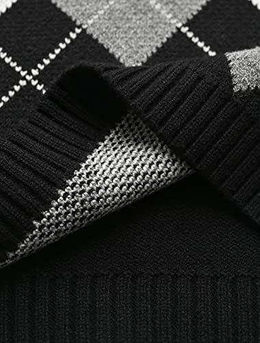 Image of Women's Sweater Vest,Y2K Sleeveless Pattern Preppy Style Knitted Crop Tank Top for Girl