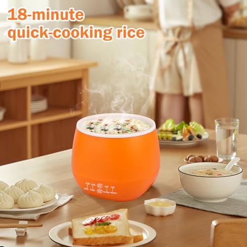 Electric Rice Cooker with Glass Lid - 1.8L Pot, Keep Warm Function, Non-Stick, Multifunctional, Fast Cooking, Includes Measuring Cup - Image 3