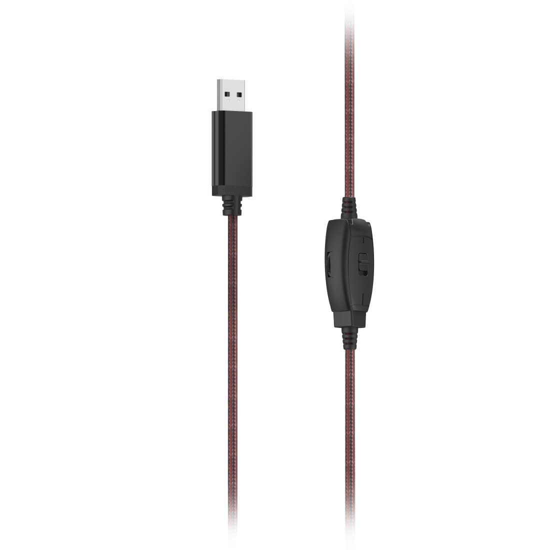 Hama Cuffie con microfono (cuffie cablate USB A, Aux, stereo con cavo, cuffie Over Ear PC con braccio microfono e fascia per il collo, cavo audio da 2 m, colore: nero