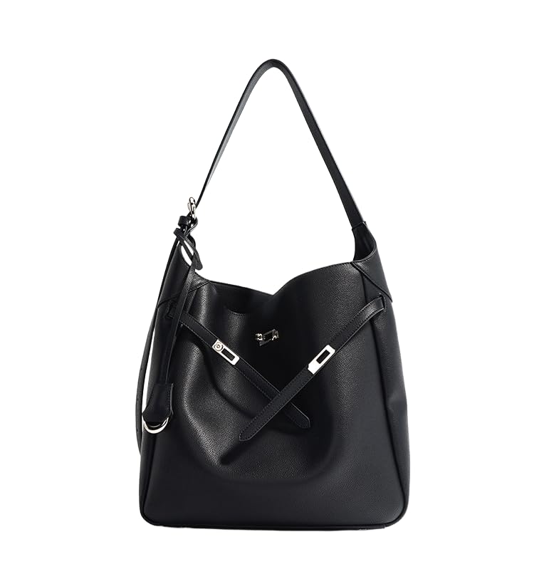 Bolso Hobo de Cuero Genuino para Mujer miniatura 1