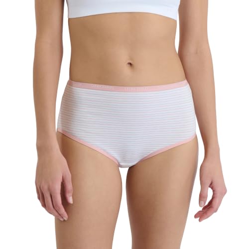 Image of Laura Ashley Women's Cotton Brief Underwear Set, High-Waisted Panties for Women, 5-Pack