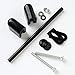 4 X Toilet Seat Fitting Kit Classic with Black Hinges - Easy Installation