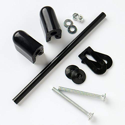 3 X Toilet Seat Fitting Kit Classic with Black Hinges Easy