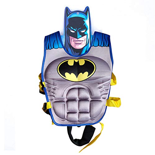 EMG Kid Children Life Vest Jacket Kids Life Jacket Buoyancy Safe Vest Pool Water Lifejacket Baby Swimsuit Kids Swimming Lifevest,Batman,L 25-50kg
