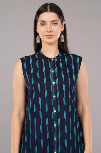 Image of SHRUTHI Women's Viscose Striped Straight Regular Ethinic wear Kurta