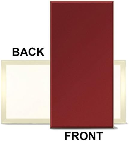 Fabricmate Magnetic "Message Manager" Fabric Bulletin Board 12"x24"x1/2" Red