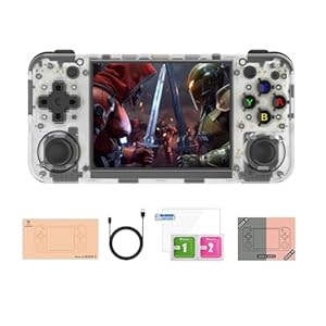 RG35XX H, Retro Handheld Gaming Console, Support HDMI TV Out, 5G WiFi Bluetooth 4.2, Dual Sticks, 3.5-Inch IPS Horizontal Screen, Make Retro Game Experience Better (64G White)