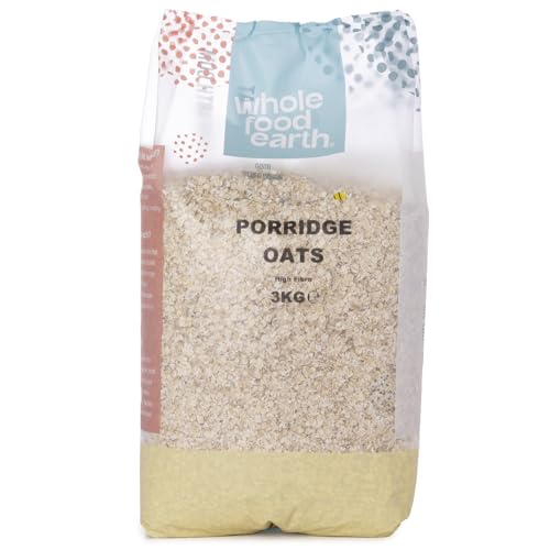 Wholefood Earth Avena Orgánica 3 kg | Sin OGM | Vegana | Rica en fibra