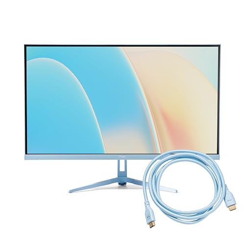 Image of Pixio PX279 Wave Blue 27 inch 240Hz 1080p Fast IPS Panel 1ms GTG Adaptive Sync Gaming Monitor with Blue HDMI 2.1 Cable Certified Ultra High Speed 10FT 8K 60Hz 4K 120Hz Nylon Braided