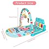 AOMIG Gimnasio De Juegos Para Bebe,Manta de Juego para Bebé con Piano con 3Sonidos y 5Accesorios,Motivo de Animales,Tapete De Juegos Para Bebés de 0-24 Meses que,Alfombra Piano Gimnasio para Bebés #1