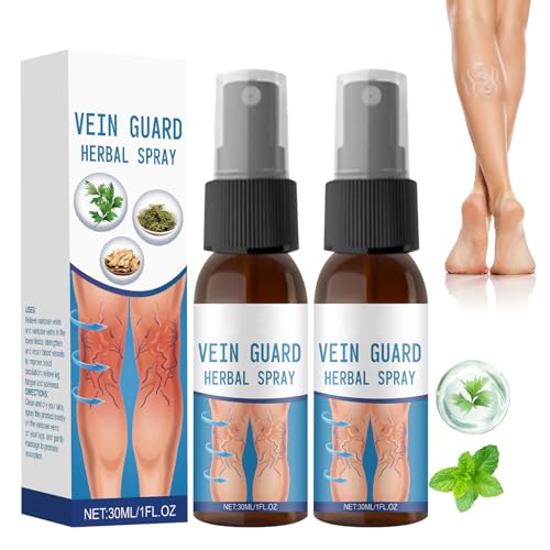 30ml Timilk VeinGuard Kräuterspray, 2pcs Krampfadern-beruhigendes Spray, Veinhealing Krampfadern Spray, Natürliches Kräuterspray for Legs, Verbessern Sie das Aussehen der Beine