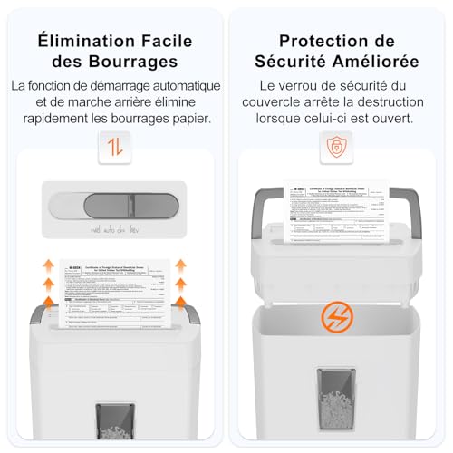 Destructeur de documents Bonsaii C275-B micro-coupe P4 bac 21L - 4