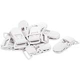 Material: Kunststoff Noblik 50pcs Zange ein Lutscher Schleuder Verschluss Kunststoffclip weiss