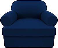 Vista 35 de Funda elástica para sofá con cojín en forma de T, 4 piezas, para sofá con cojín en T, funda de sofá suave, protector de muebles lavable con 3 fundas