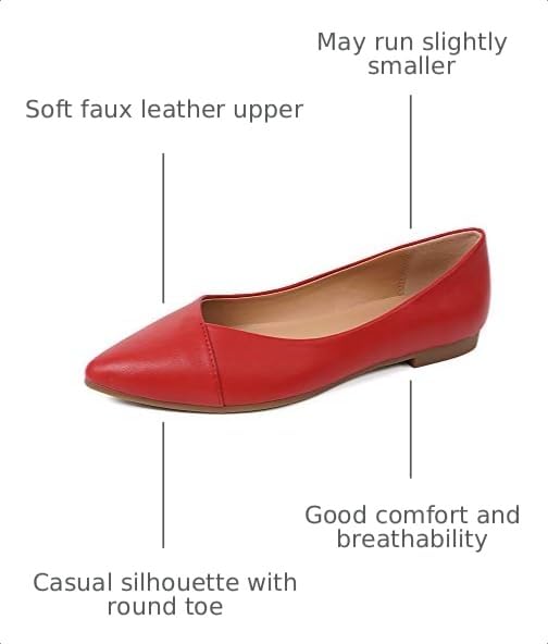 Image of FUNKYMONKEY Women's Classic Ballet Flats Casual Comfort Slip On Flats Shoes