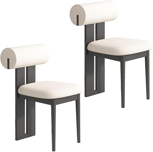 Miniatura 13 de YVYKFZD Juego de sillas de comedor de madera, sillas de cocina tapizadas, silla de comedor sin brazos, silla de sala de estar única, para oficinas,