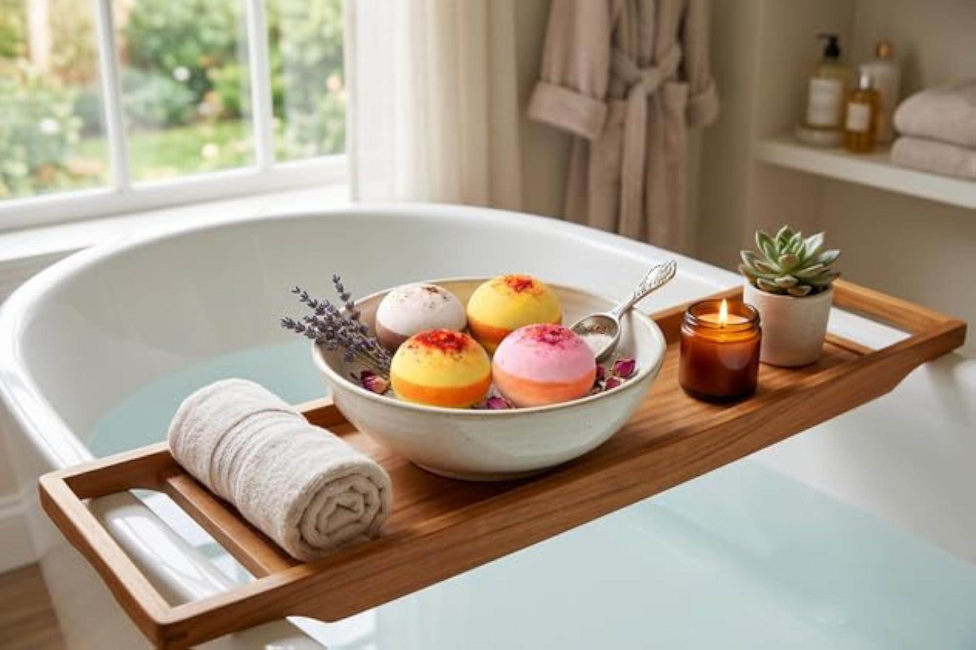 Handmade Bath Bombs with Natural Ingredients, 5 Aromatic Scents