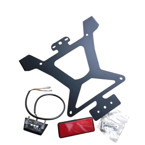 Support de plaque d'immatriculation moto T-Max 500 anti-vibration avec feu - 7