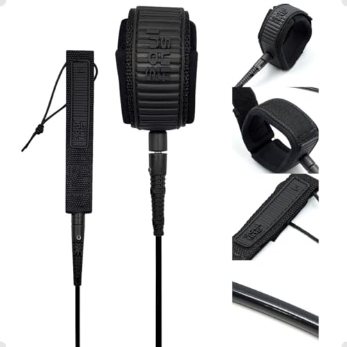 LEASH SURF COMPETITION 6' X 5MM GIRADOR INJETADO PROFISSIONAL SURF MODELO COMPETIÇÃO FINO - CORES (