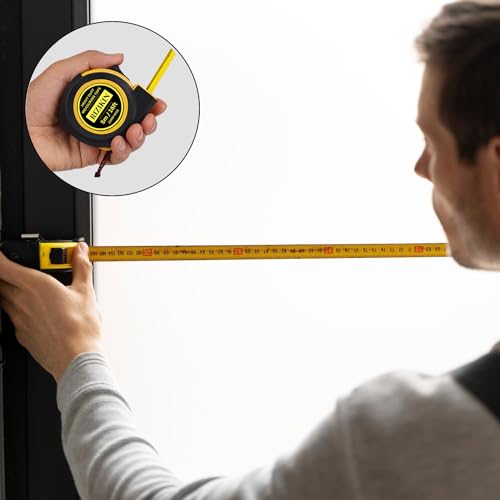 Rizikin Heavy Duty Tape Measure 5m 16ft - Stainless Steel Measuring Tape 5 metre - Retractable Measurement Tape - Imperial and Metric Tape Measure with Metal Belt Clip (5 Metre) 8 Rizikin Heavy Duty Tape Measure 5m 16ft - Stainless Steel Measuring Tape 5 metre - Retractable Measurement Tape - Imperial and Metric Tape Measure with Metal Belt Clip (5 Metre) - Image 8
