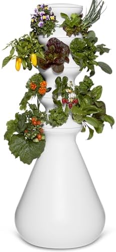 Farmstand Starter Kit + 24 Seedling Credit | Medium Hydroponic Growing System Kit | Self-Watering Outdoor Vertical Garde...