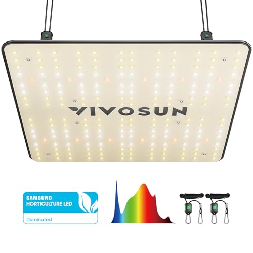 VIVOSUN VS1000 LED Grow Light with Full Spectrum Diodes & Sosen Driver Dimmable Lights Sunlike for Indoor Plants Seedling Veg and Bloom Lamps for 2x2/3x3 Tent
