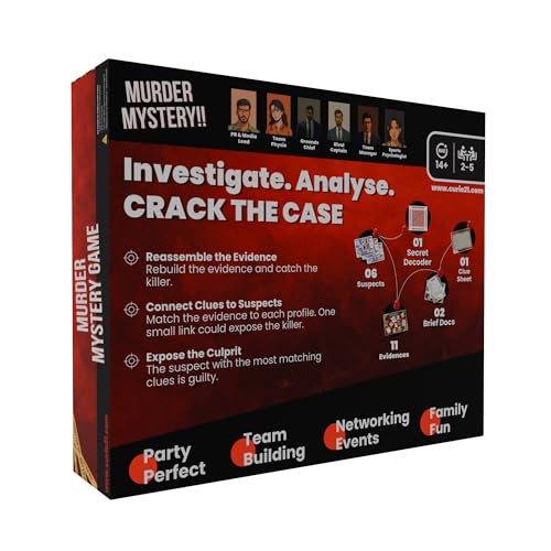 Image of Murder Mystery Board Game - The Last Innings | Unsolved Crime Cases | Investigation & Detective Game | Fun Party Game for Adults | 2-5 Players | Cricket Theme
