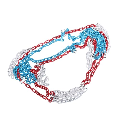 ifundom 3 Buckle Galvanized Steel Chain Net Basketball Goal Net for Sports Leisure