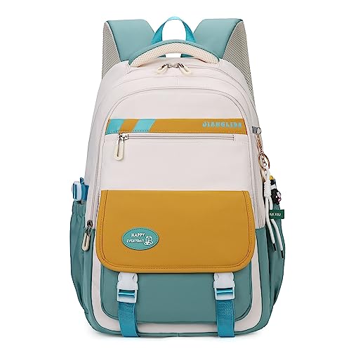 VIDOSCLA Teen Girls' Backpack for School Color-blocking Sports Kids Backpack for Teens Middle School Students Bookbag