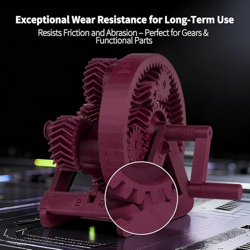 Image of IEMAI Carbon Fiber PETG Filament 1.75mm Matte Red 1KG, PETG-CF 3D Printer Filament with Dimensional Stability & Low Warpage, High Stiffness, Heat Resistant, Easy Print