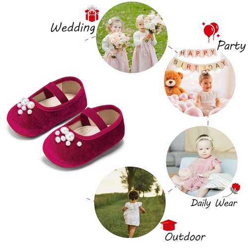 Image of PHIRAMIN Toddler Girl Mary Jane Dress Shoes-Little Girl School Uniform Shoes for Wedding Party