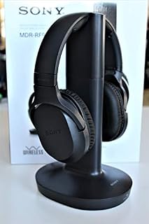 Sony Wireless Stereo RF Headphones with Dock MDR-RF995RK Black (2017 Model)