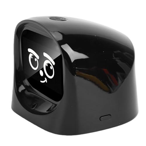 OPPWONG AI Desk Robot Companion, Funny Intelligent Interactive Emotional Expression Electronic AI Dashboard Robot Pet, Car Dashboard Decoration, Ideal for Adults Kids Home Office Car (Black) - Image 3