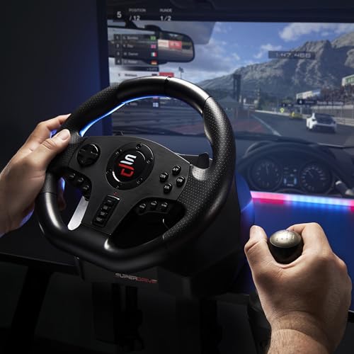 Superdrive Gs850-X Racing Volante con leva del cambio manuale, 3 pedali, levette del cambio per Xbox Series X/S, Ps4, Xbox One - Controller - Immagine 8