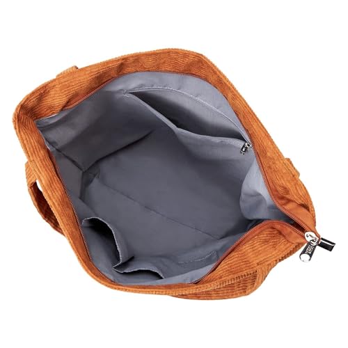 Bolsa Tote de pana para mujer ligera y casual miniatura 5