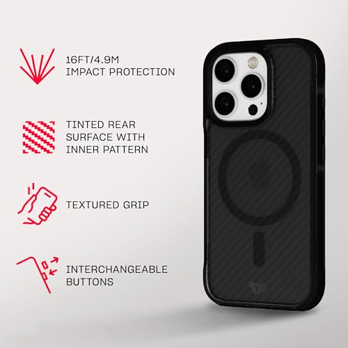 Tech21 EvoArmor for iPhone 16 Pro Compatible with MagSafe - Impact Protection Case 21x Military Standard Tested in Black by tech21 - Image 4