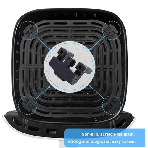 Aros de Silicona para Freidora, Bumpers Anti-Deslizantes y Antirrayaduras, 20/40/80 Unidades, Ajuste Universal para Bandejas y Cestas, Seguros y Resistentes al Calor miniatura 4