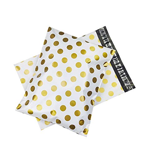 Buste Per Spedizioni, Buste Per Spedizioni Vinted Sacchi di corriere da 10pcs 10x13 pollici Borse da imballaggio in oro per business plastica spedizione bancomat busta busta esplicita