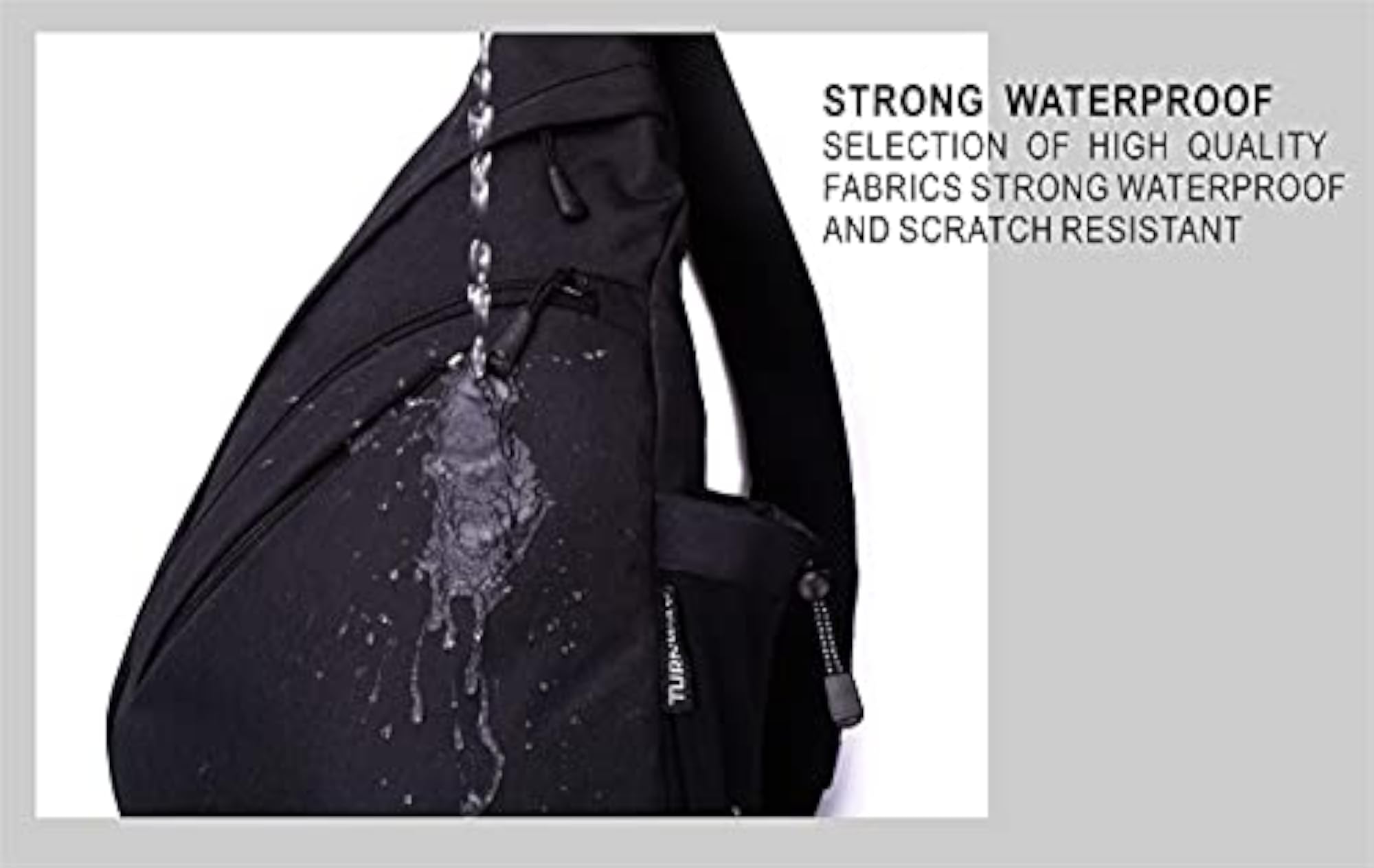 Water-Proof Sling Bag with USB Charging Port for Travel and Hiking