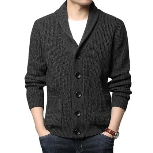 Men's Pullover Sweater Knitted Sweater Winter Chunky Sweater Cardigan Sweater Men's Long Sleeve