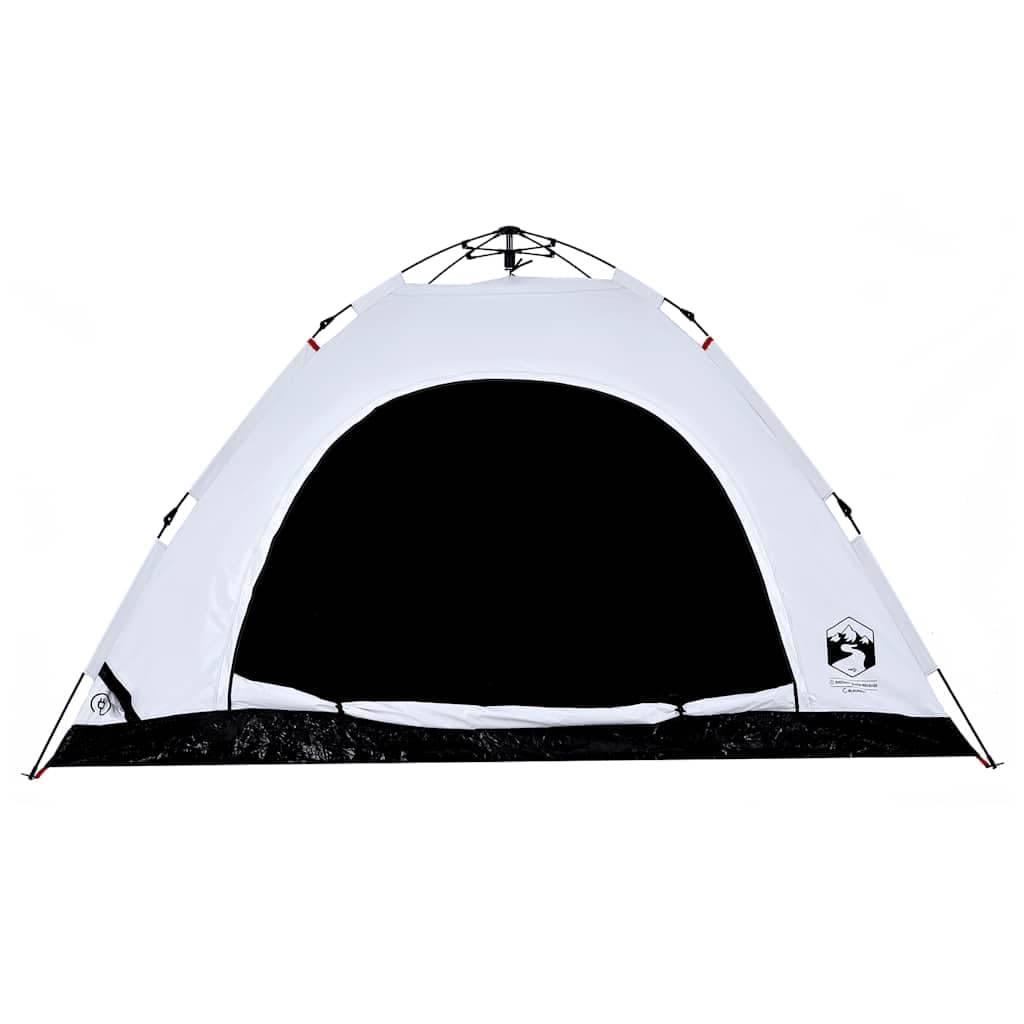 Namiot kempingowy dla osób z białym materiałem zaciemniającym Quick Release, wodoszczelny, wiatroszczelny, lekki, kopułowy namiot dla rodziny, na trekking, plażę, biwak, do aktywności na